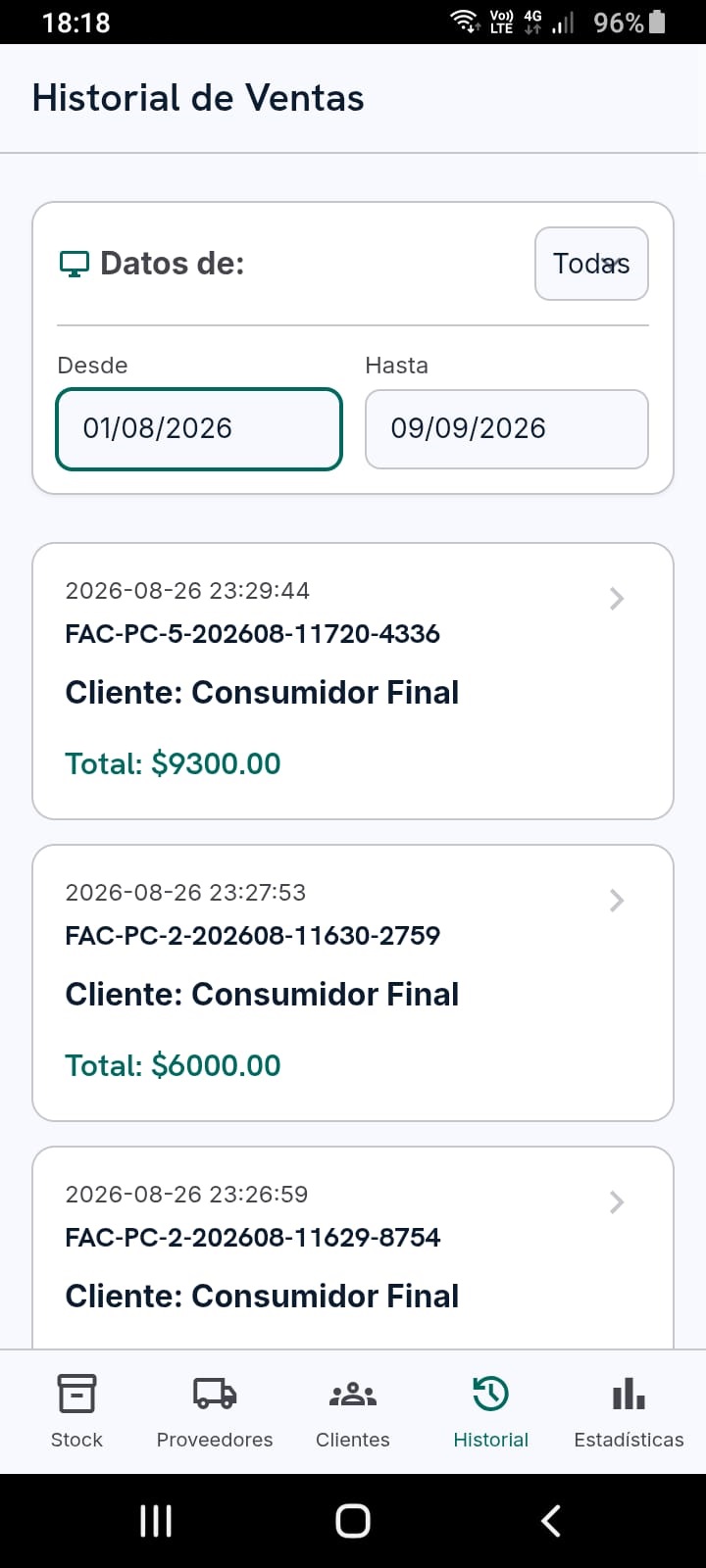 Sistema de Gestión y Control de Negocio 2