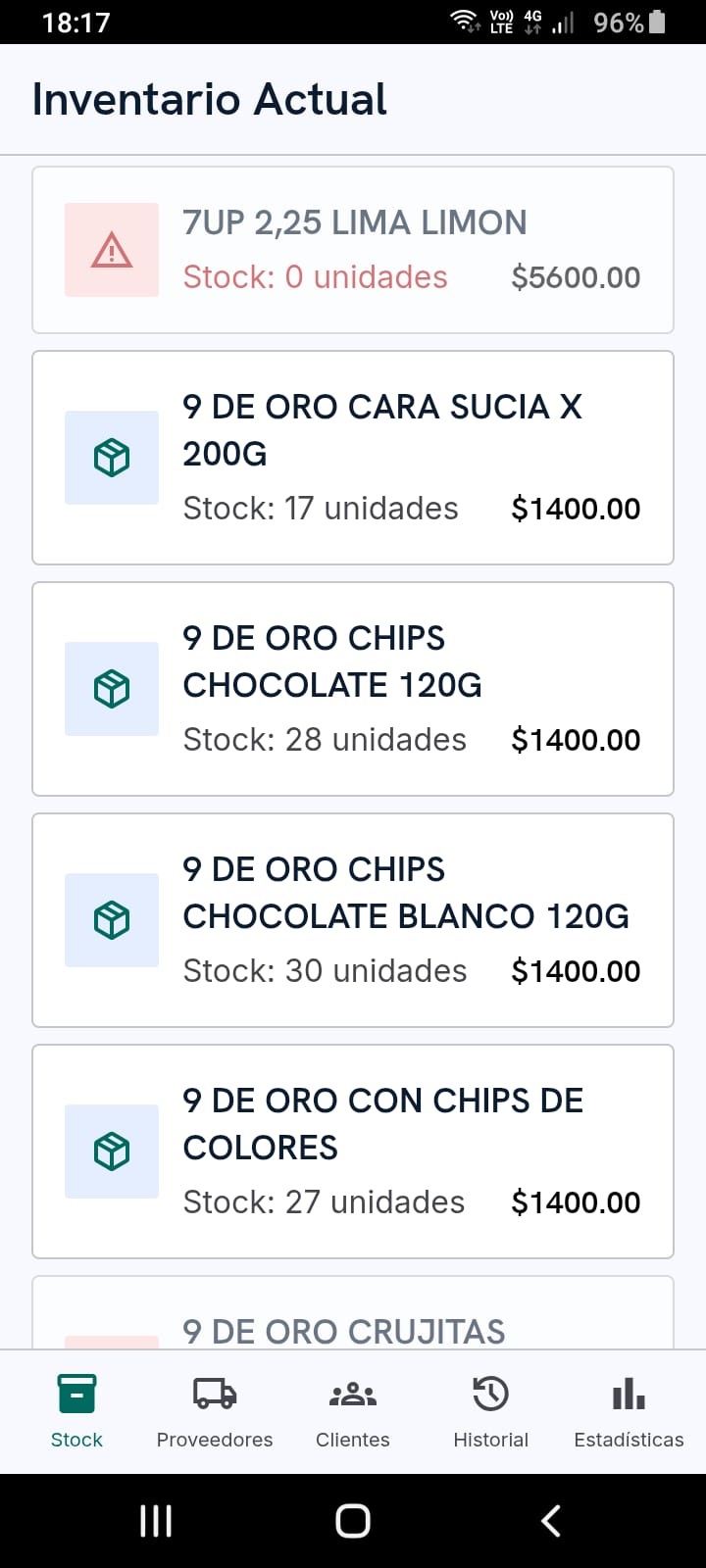 Sistema de Gestión y Control de Negocio 3